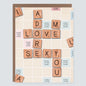 Word Games Love Card - Case of 6