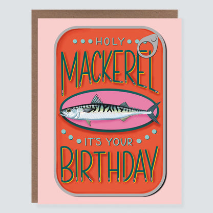 Mackerel Tinned Fish Birthday Card - Case of 6