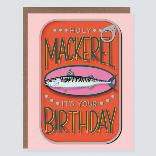 Mackerel Tinned Fish Birthday Card - Case of 6