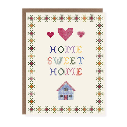 New Home Cross Stitch Card