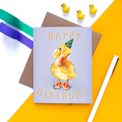 Duckling Birthday Card