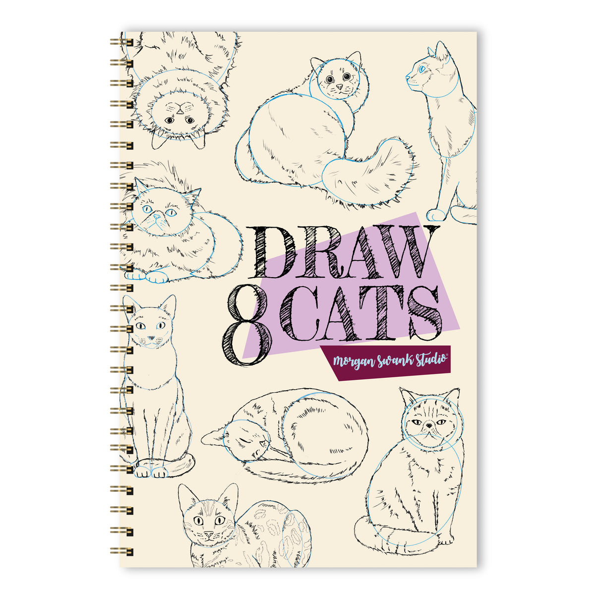 Draw 8 Cats | How To Draw Activity Book