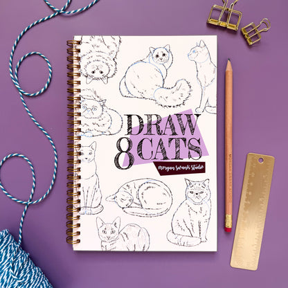 Draw 8 Cats | How To Draw Activity Book