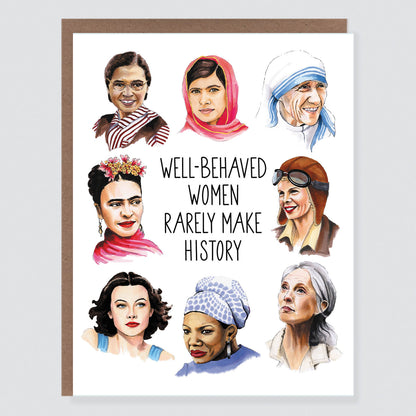 Well Behaved Women Card - Case of 6