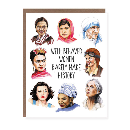 Well Behaved Women Card - Case of 6