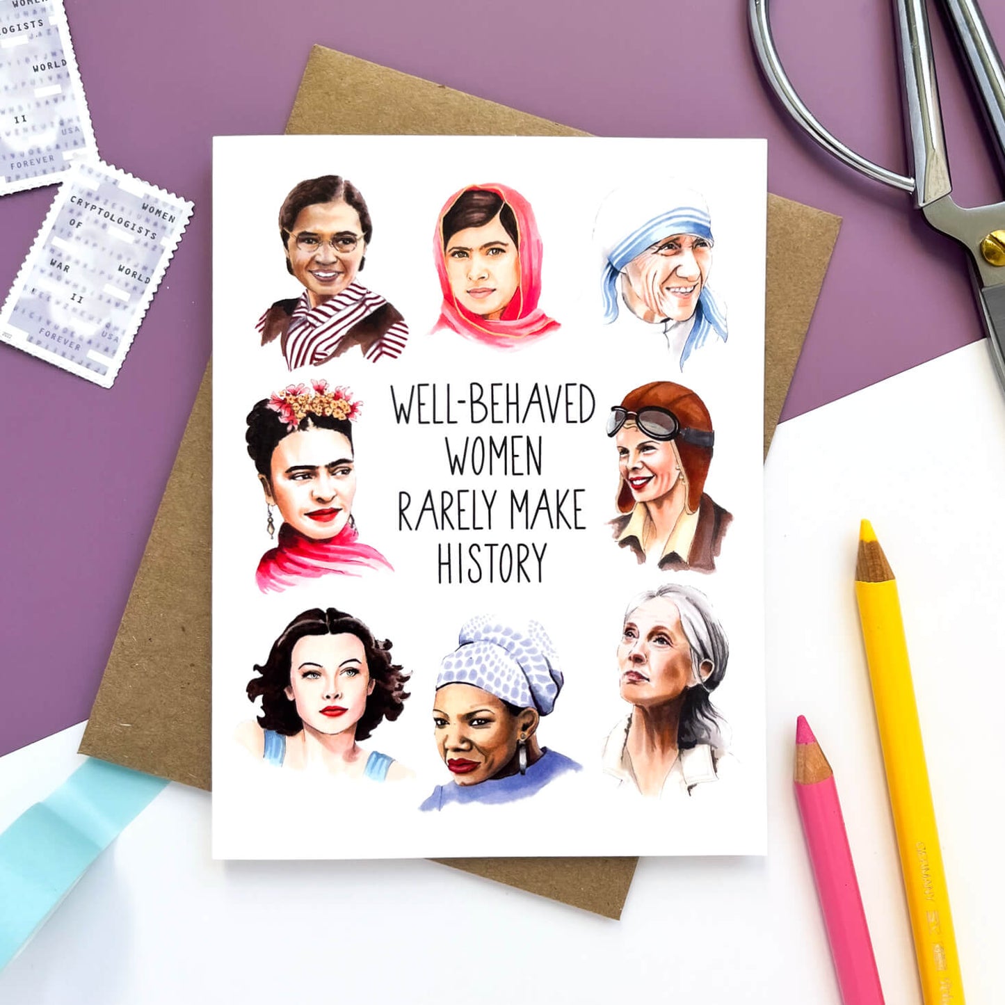 Well Behaved Women Card - Case of 6