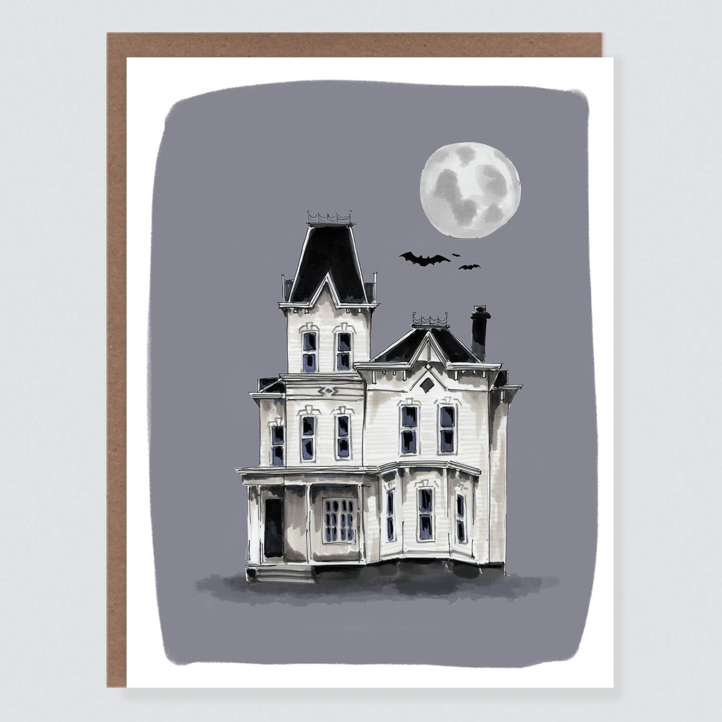 Haunted House Halloween Card - Case of 6