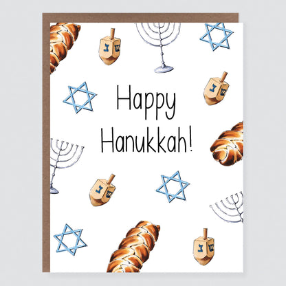 Hanukkah Scatter Print Card - Case of 6