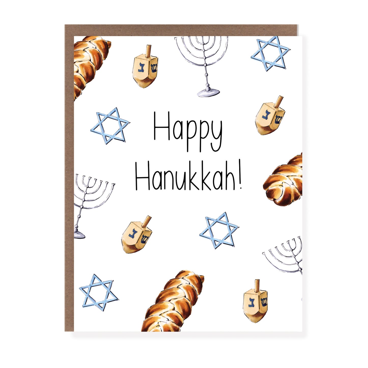 Hanukkah Scatter Print Card - Case of 6