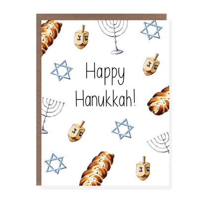 Hanukkah Scatter Print Card - Case of 6