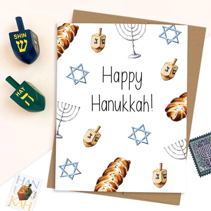 Scatter Print Hanukkah Card