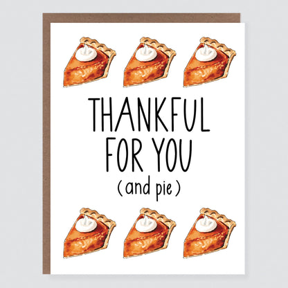 Thankful For You Pie Card - Case of 6