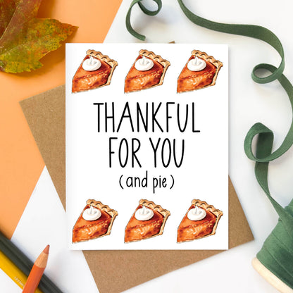 Thankful For You Pie Card - Case of 6