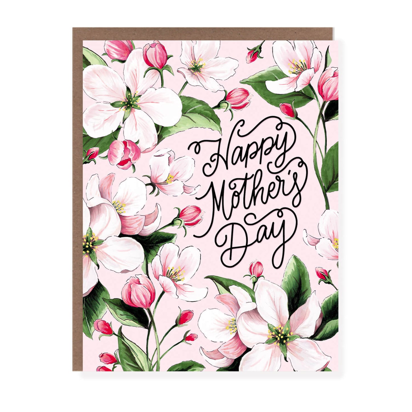 Mother's Day Apple Blossom Floral Card - Case of 6