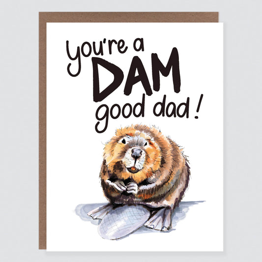 Dam Good Dad Beaver Father's Day Card - Case of 6