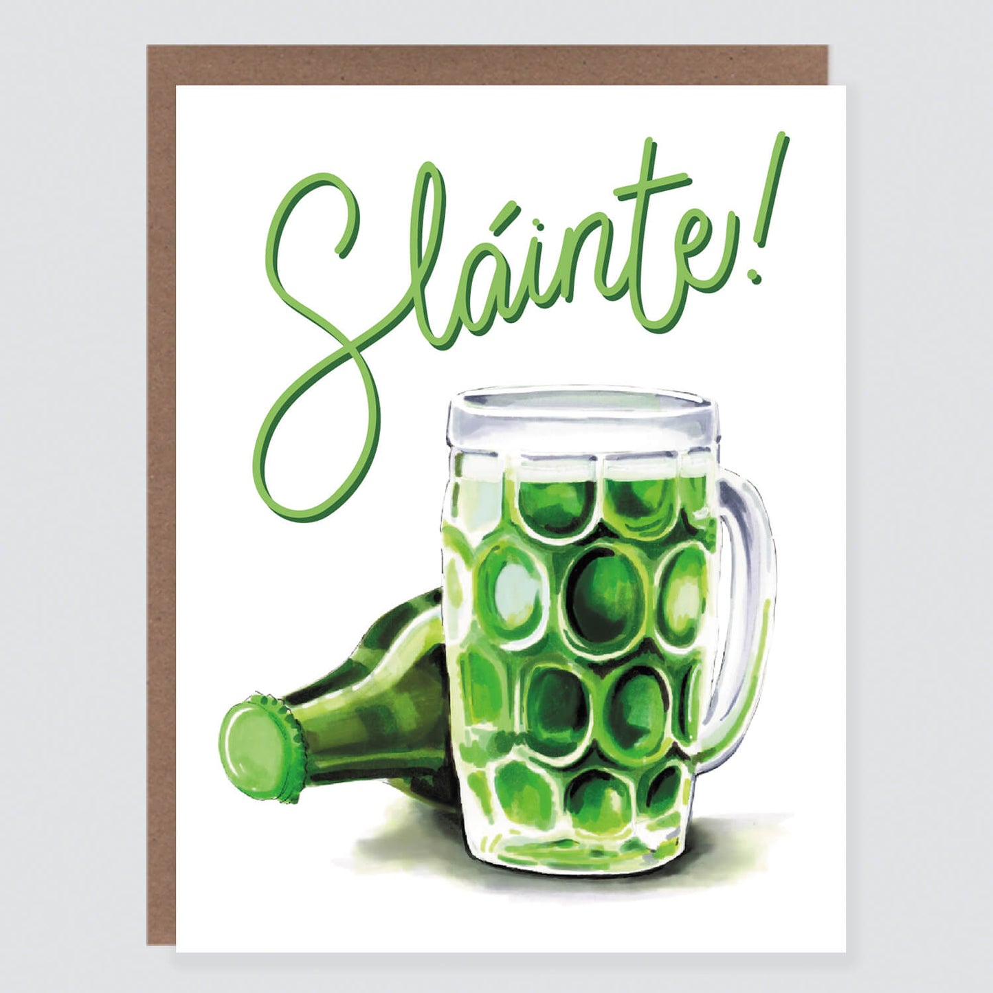 Slainte Green Beer St. Patty's Day Card - Case of 6