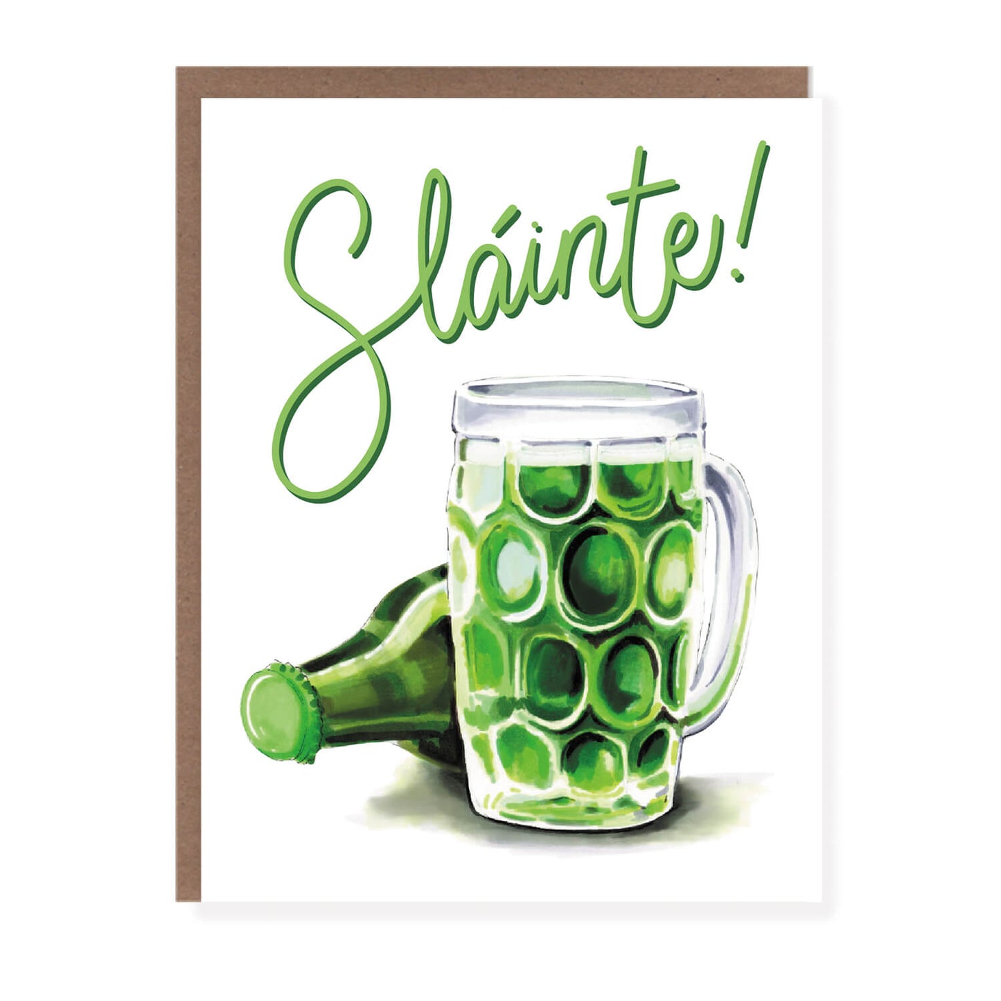 Slainte Green Beer St. Patty's Day Card - Case of 6