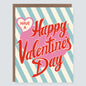 Retro Stripes Valentine's Day Card - Case of 6