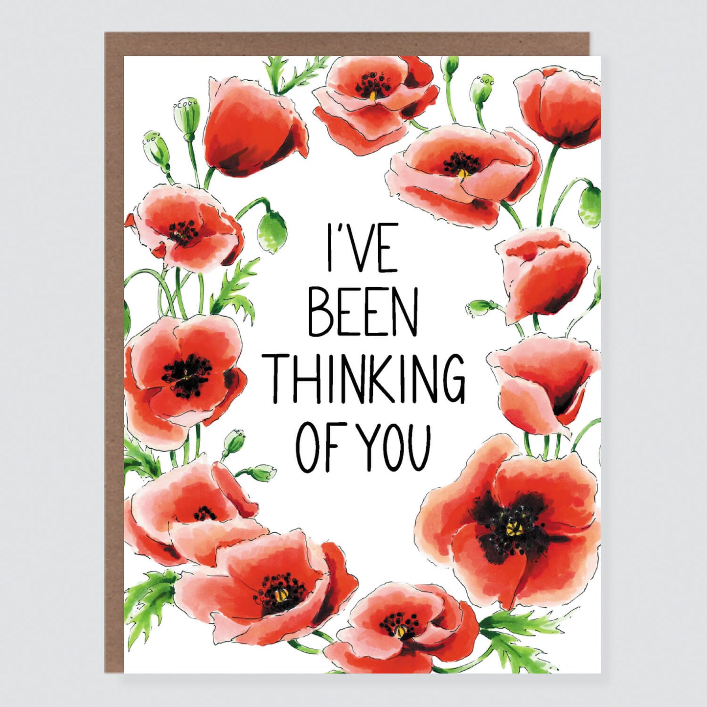 Thinking of You Poppies Card - Case of 6