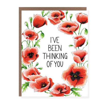 Thinking of You Poppies Card - Case of 6