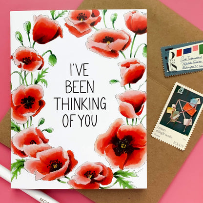 Thinking of You Poppies Card - Case of 6