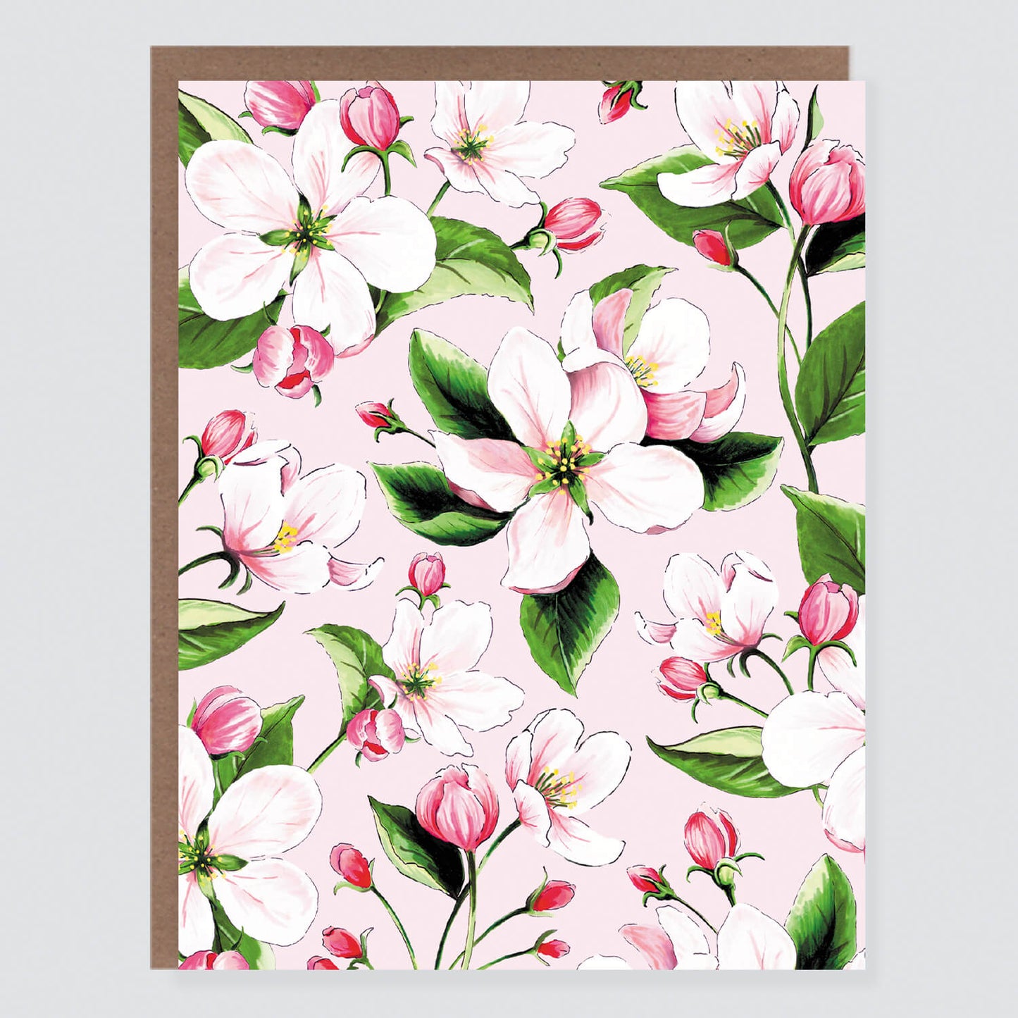 Apple Blossom Floral Card - Case of 6