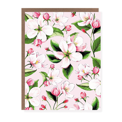 Apple Blossom Floral Card - Case of 6