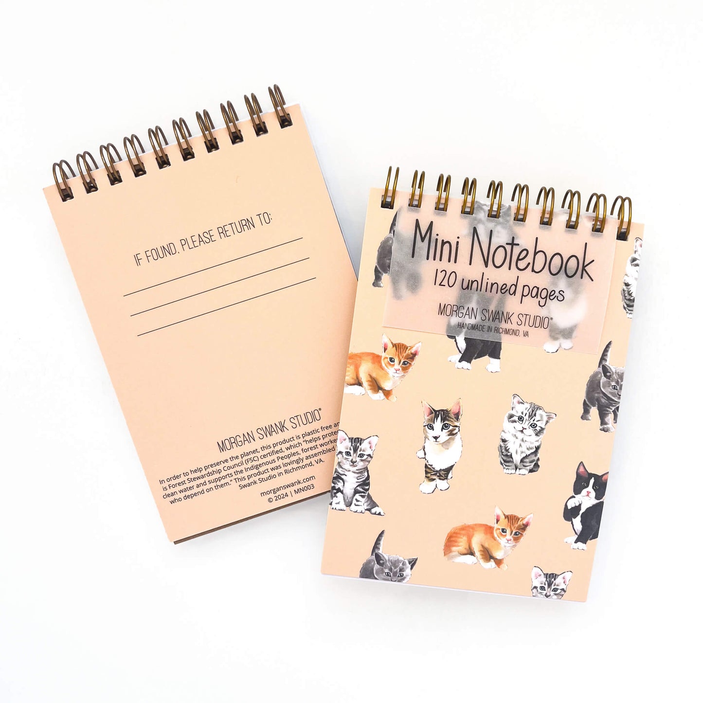 Kittens Mini Notebook - Case of 4