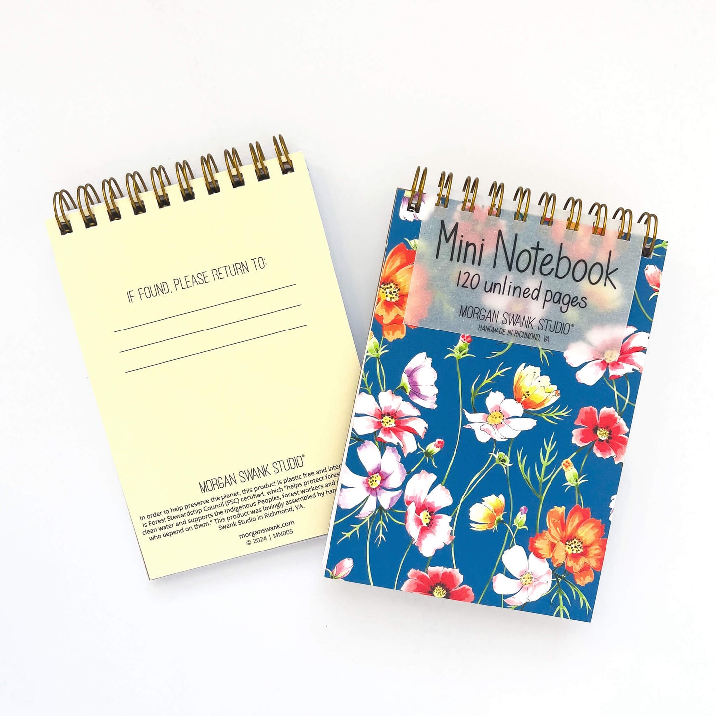 Cosmos Floral Mini Notebook - Case of 4