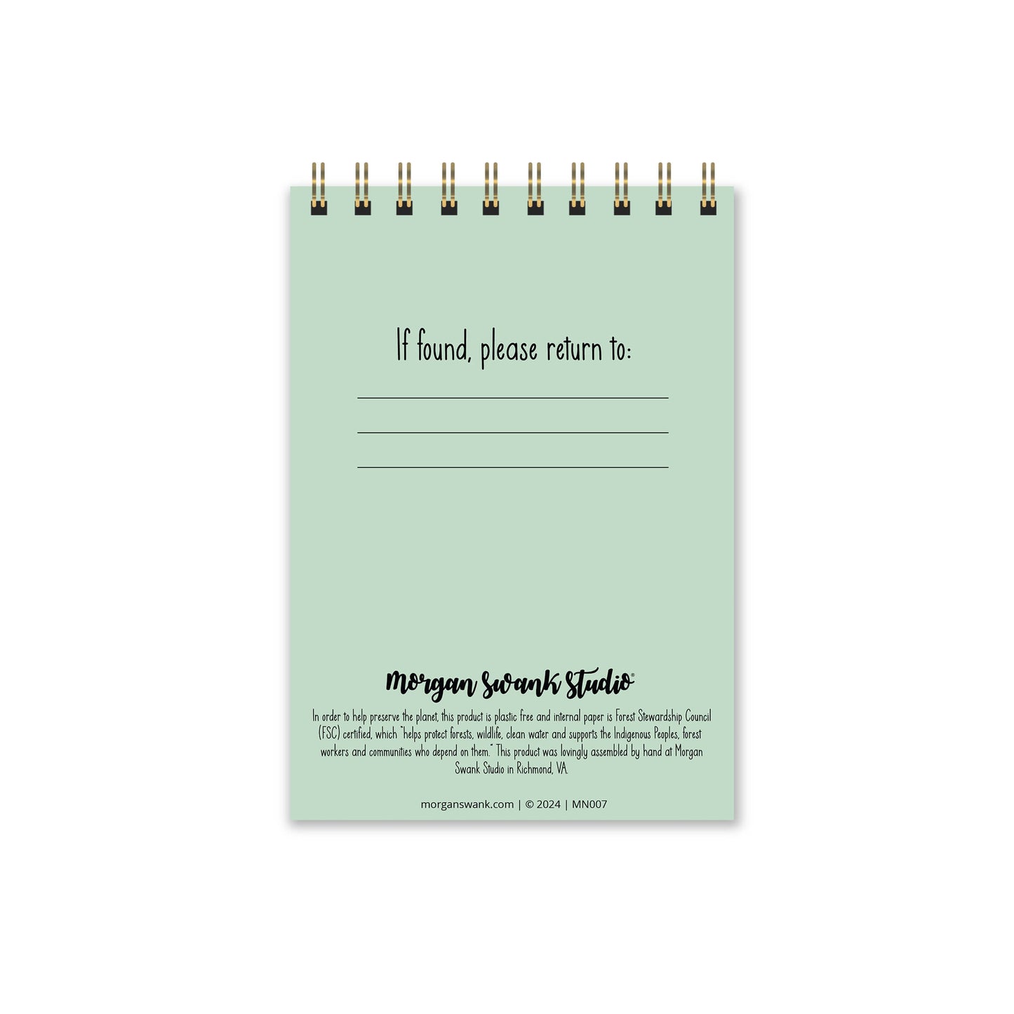 Orange Blossom Mini Notebook