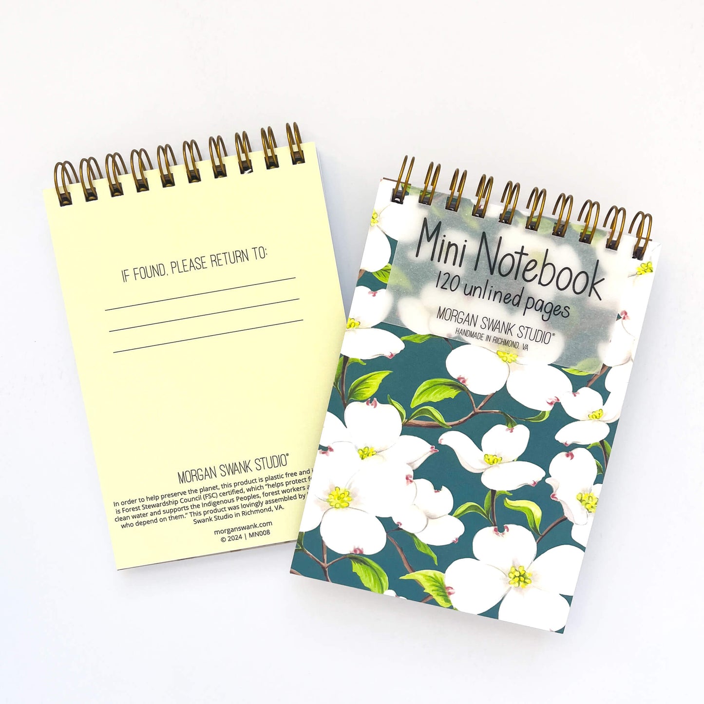 Dogwood Floral Mini Notebook - Case of 4