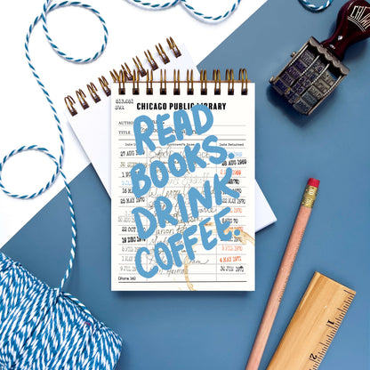 Read Books. Drink Coffee. Mini Notebook - Case of 4