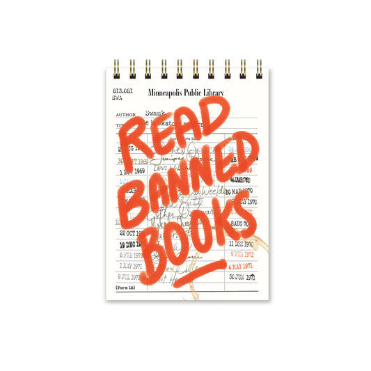 Read Banned Books Mini Notebook - Case of 4