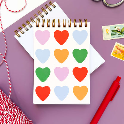Hearts Mini Notebook