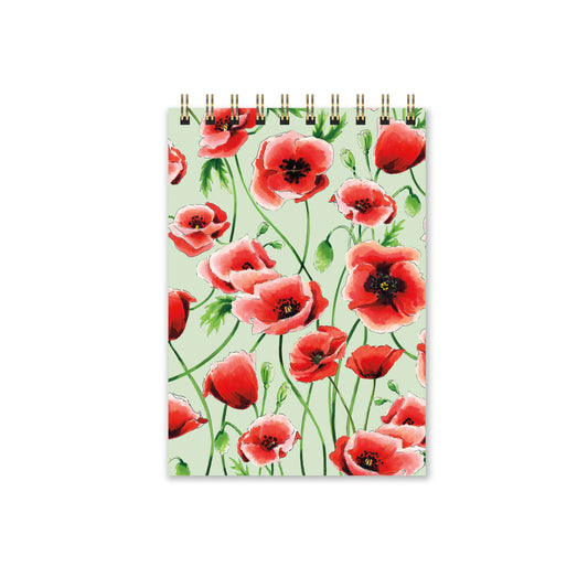 Poppies Mini Notebook
