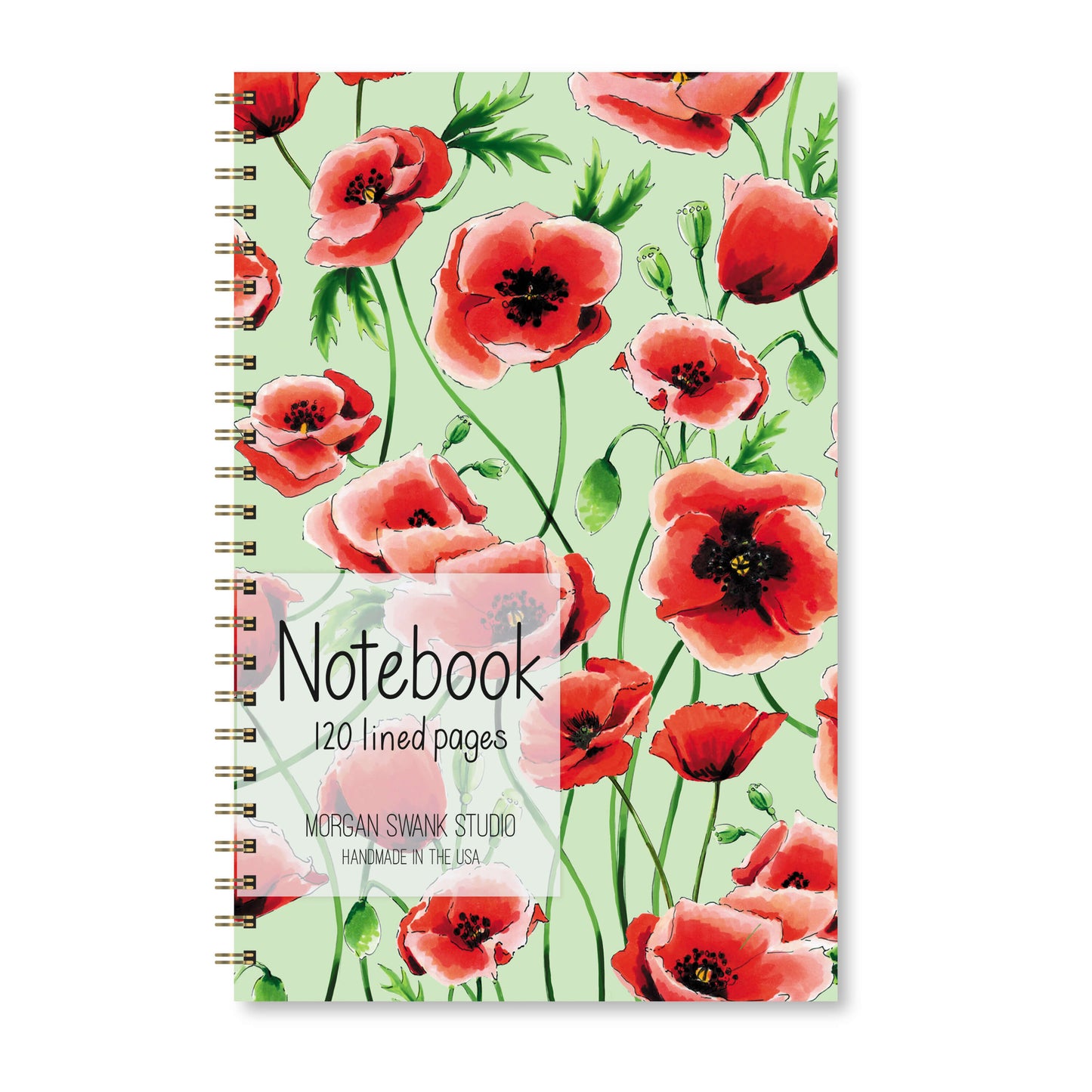 Poppies Flower Notebook - Case of 4