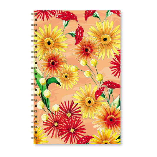 Gerbera Daisy Floral Notebook
