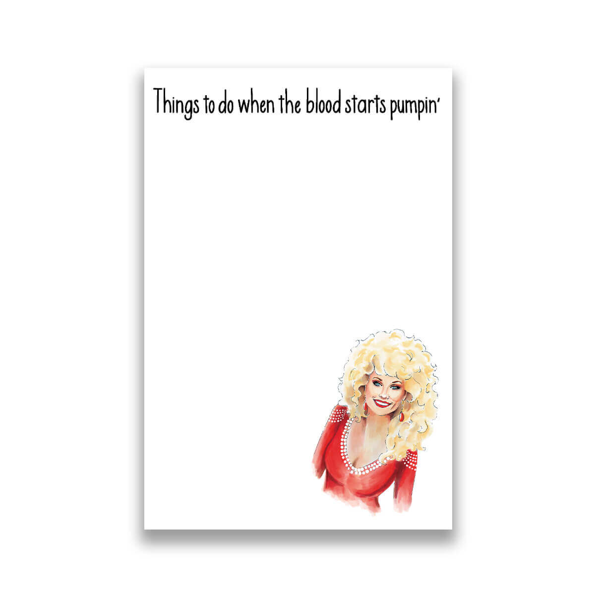 Country Star Doll Notepad