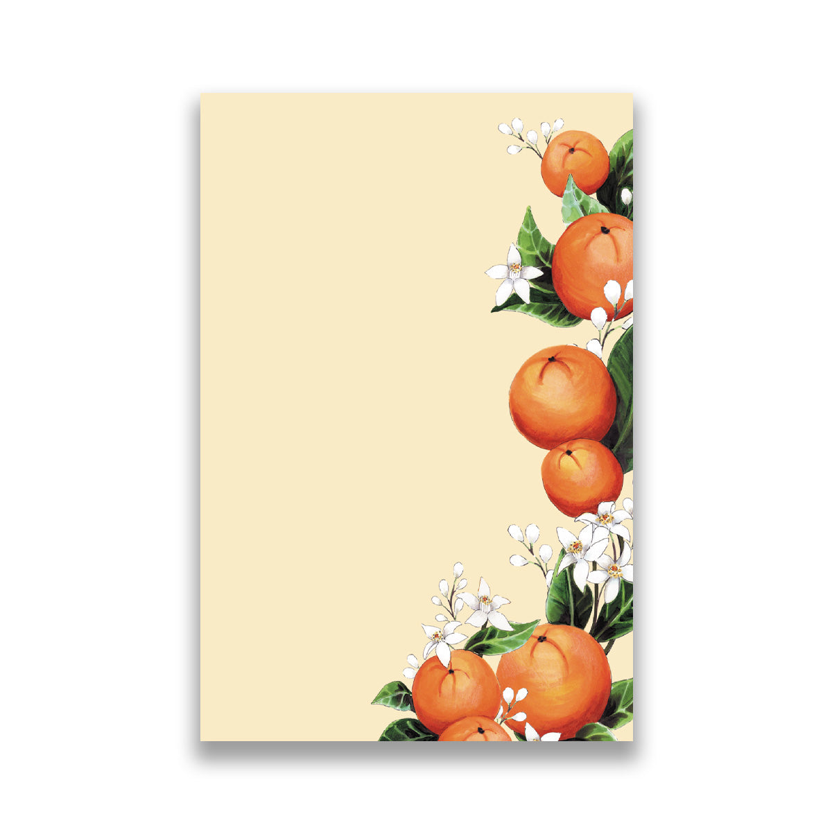 Orange Blossom Floral Notepad - Case of 4