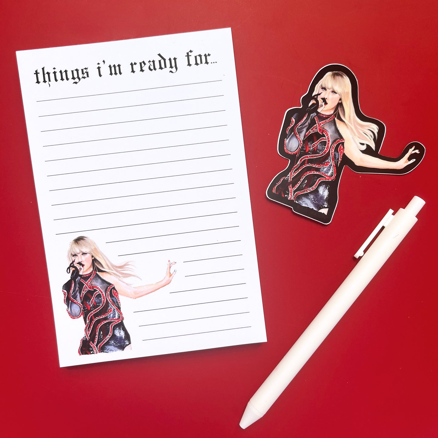 Taylor Ready For It Reputation Notepad - Case of 4