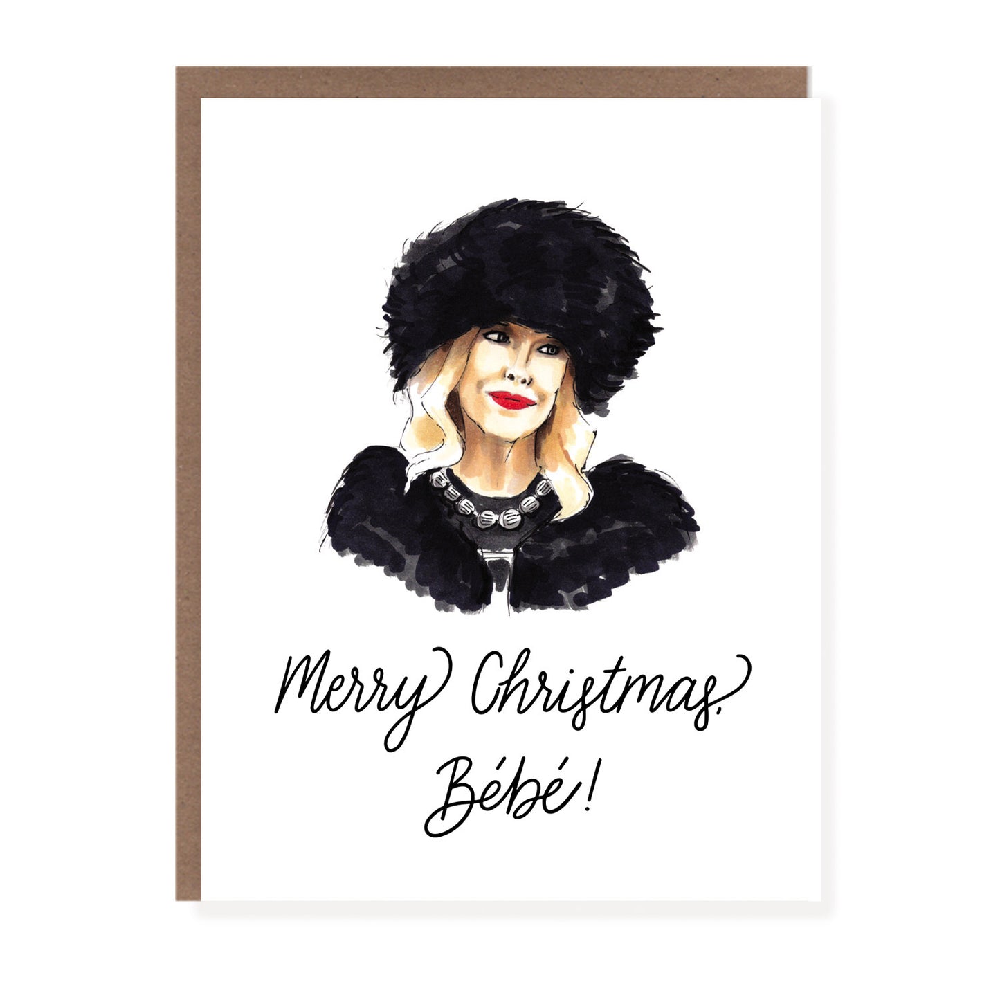 Merry Christmas Bebe Moira Card - Case of 6