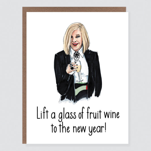 Fruit Wine New Year Moira Card - Case of 6