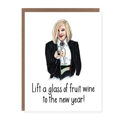 Fruit Wine New Year Moira Card - Case of 6