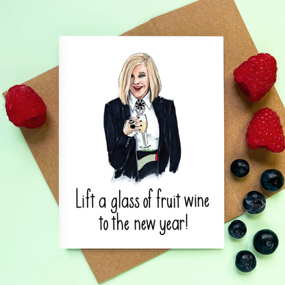 Fruit Wine New Year Moira Card - Case of 6