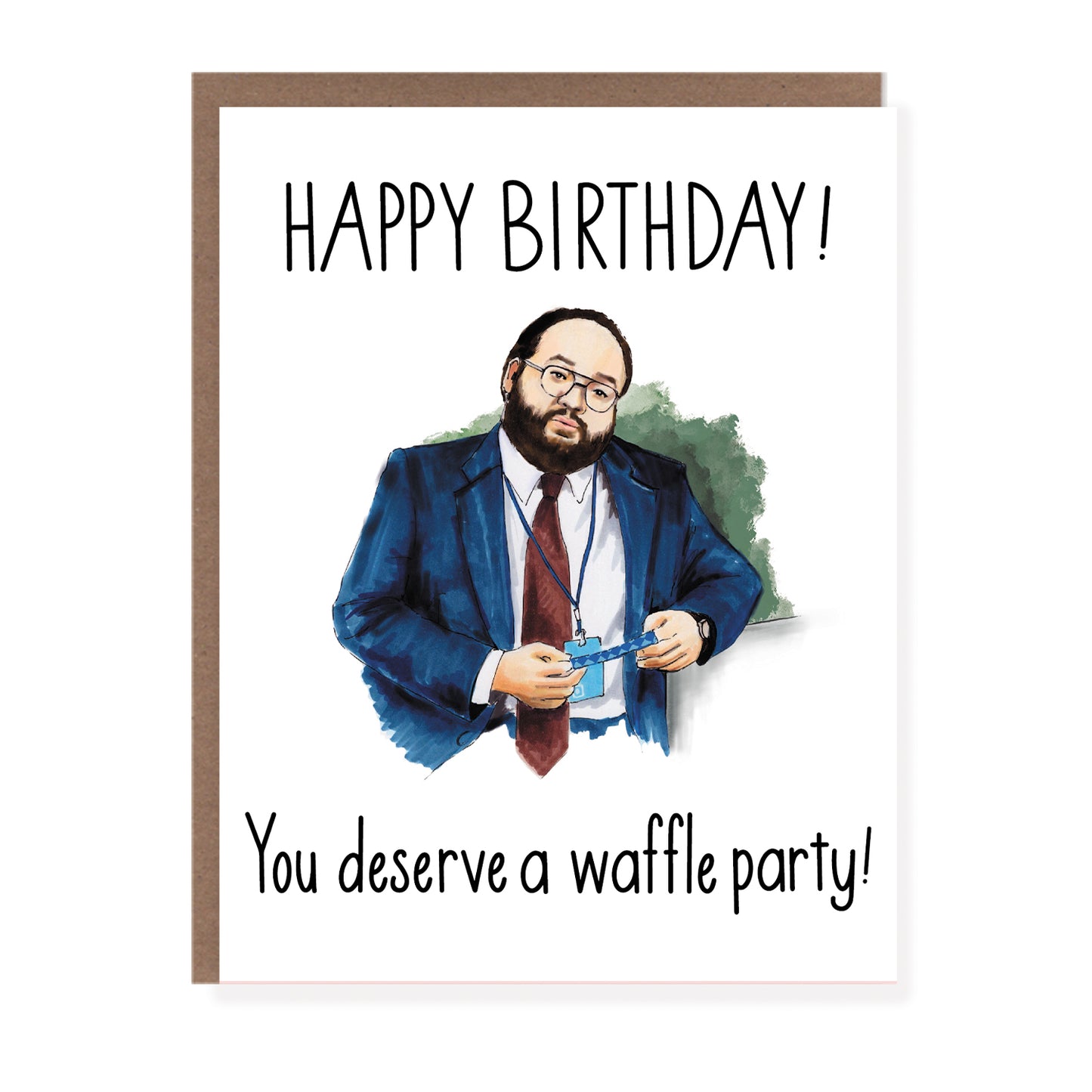 Waffle Party Birthday Card - Case of 6