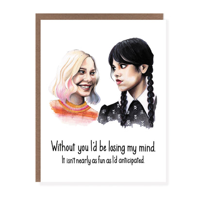 Wednesday Friendship Losing Mind Card - Case of 6