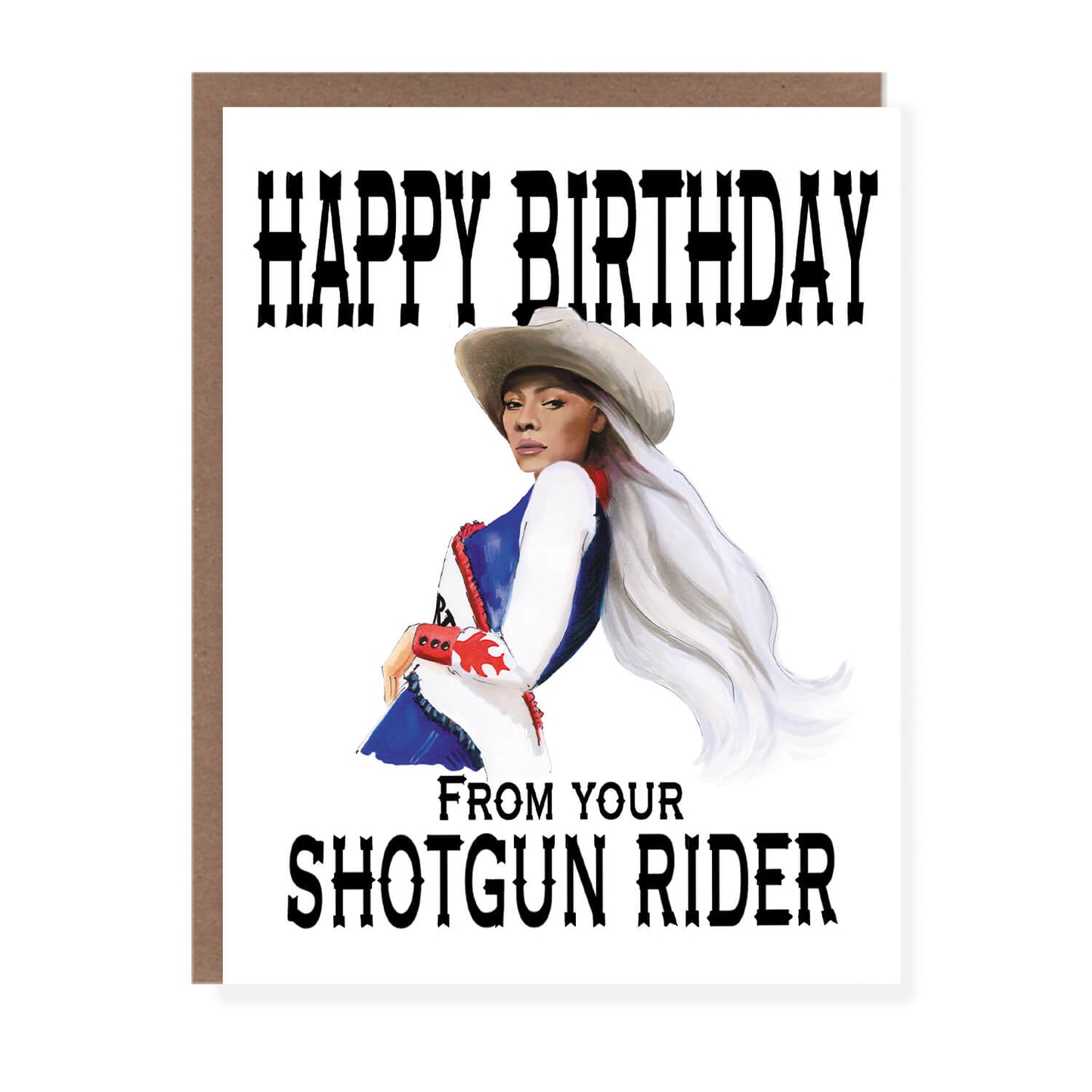 Shotgun Rider Cowboy Bey Birthday Card - Case of 6