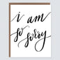 So Sorry Sympathy Card