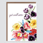 Get Well Soon Flowers Card - Case of 6