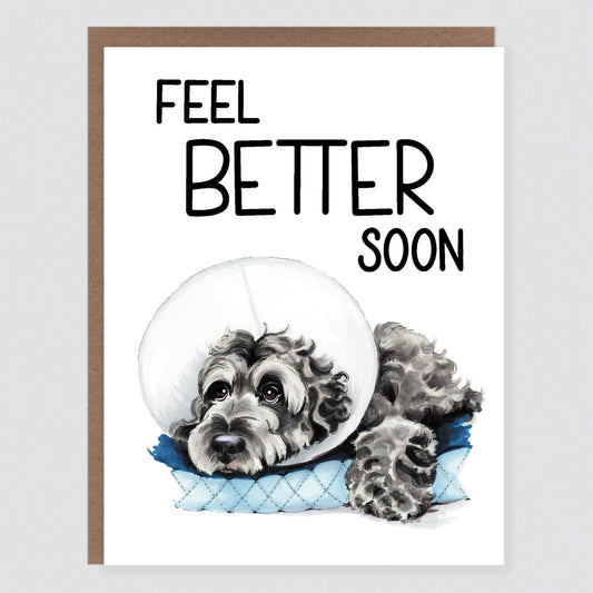 Dog Cone Feel Better Soon Card - Case of 6